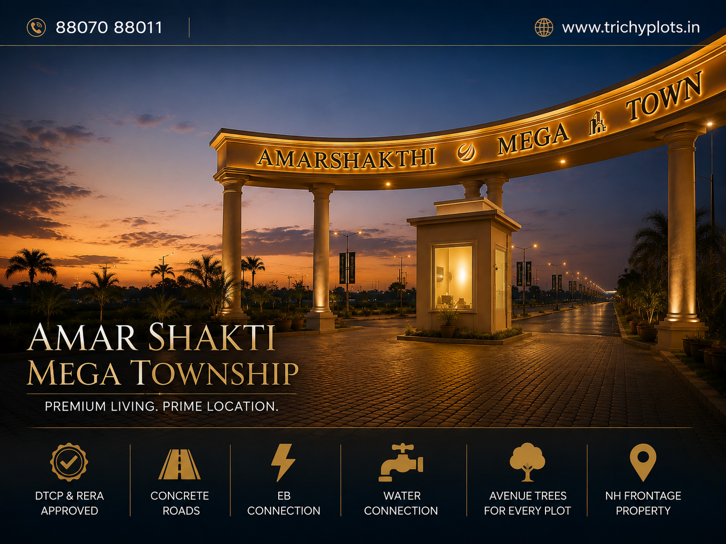 Amar Shakti Mega Township Residential Plots by VSJ City Properties | TrichyPlots.in
