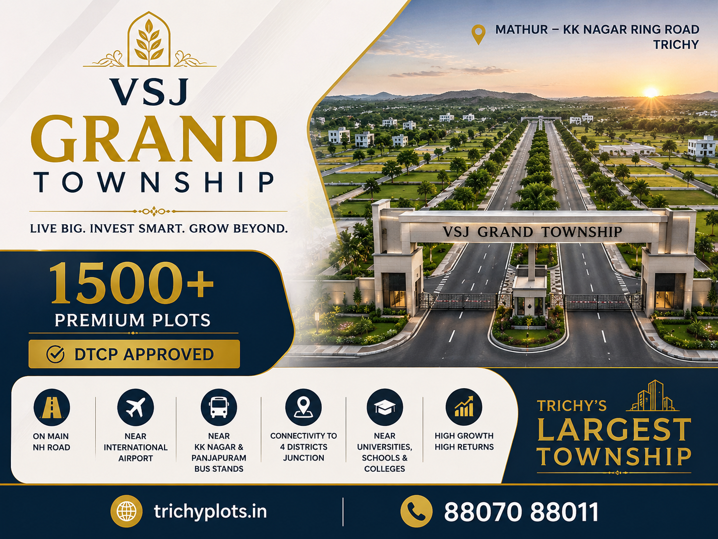 VSJ Grand Township – DTCP Approved Residential Plots in Mathur, Trichy | VSJ City Properties gallery